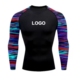 Custom sublimation diving suit UPF50+ long sleeve sun protection shirt 06