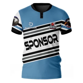 Rugby Jersey Twill Light Blue Classic Design