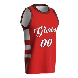 Custom Men’s Sublimated V-Neck Basketball Jersey