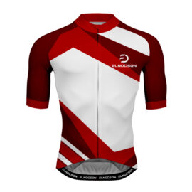 Custom Cycling Jersey Short Sleeve Red Full Zip Sweatshirt Crew Neck Design 17