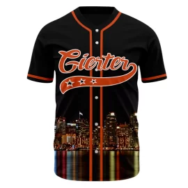 baseball jersey shirt manufacturer team polo shirts Full button down sports design