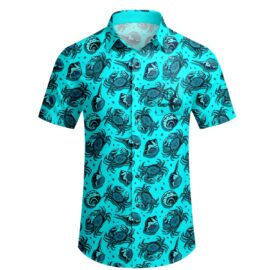 Elnocson Mens Shirts Short Sleeve Casual Button Down Tropical Beach Shirt custom