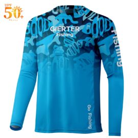 Men’s fishing clothing long sleeve 3D texture printing fishing sweatshirts design breathable