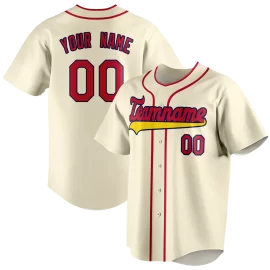 Custom Printed/Embroidered Baseball Jersey Blank Full Button-Up Sport Design