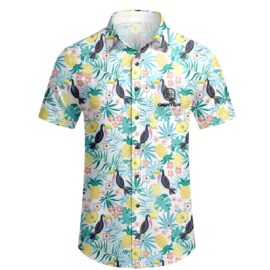 Custom Hawaiian Shirt Short Sleeve Casual Floral Button Tropical Shirt Design