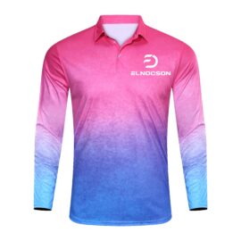 Custom shallow change fishing long sleeve OEM logo printing fishing shirt design