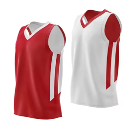 Printed Personalized Basketball Team Vest Uniform Stripe Sport Design