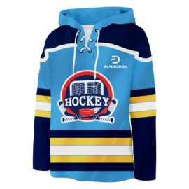 hockey lace up hoodie custom team logo hockey hoodie youth hockey sweatshirts